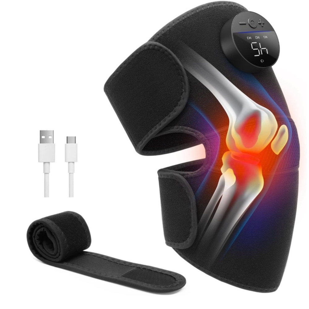 Medcursor Heated Knee Massager, 3-in1 Cordless Knee Elbow Shoulder Massager